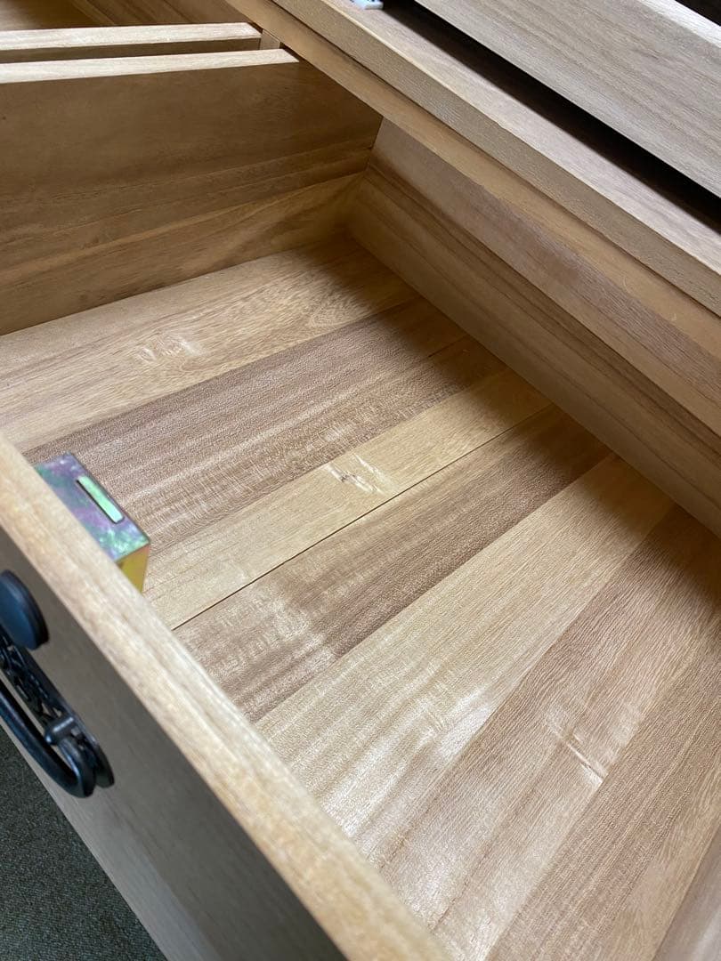 桐ダンス　桐箪笥　昭和　カバー付き　桐タンス