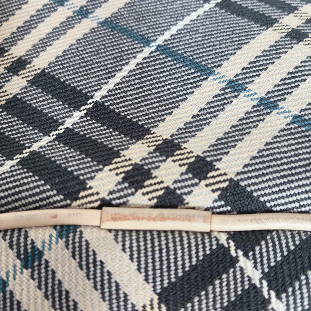 バーバリーブルーレーベル チェック柄 ボディバッグ ウエストポーチ ベージュ系