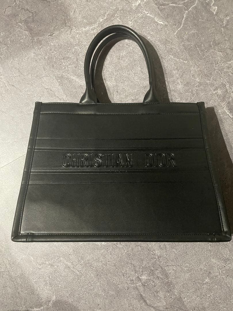 CHRISTIAN DIOR ブラック ビジネスバッグ