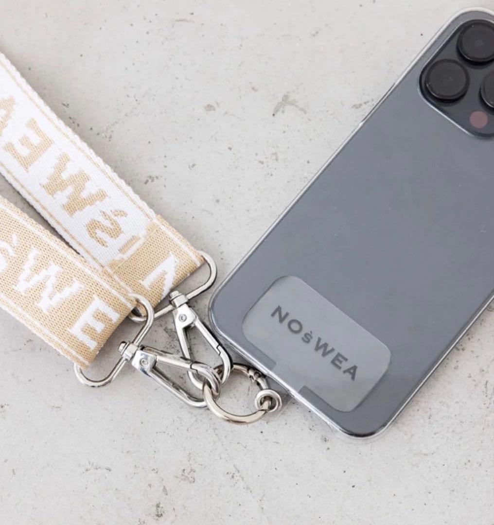 NOśWEA (ノースウェア)花村想太 スマホショルダーストラップ 【ベージュ】