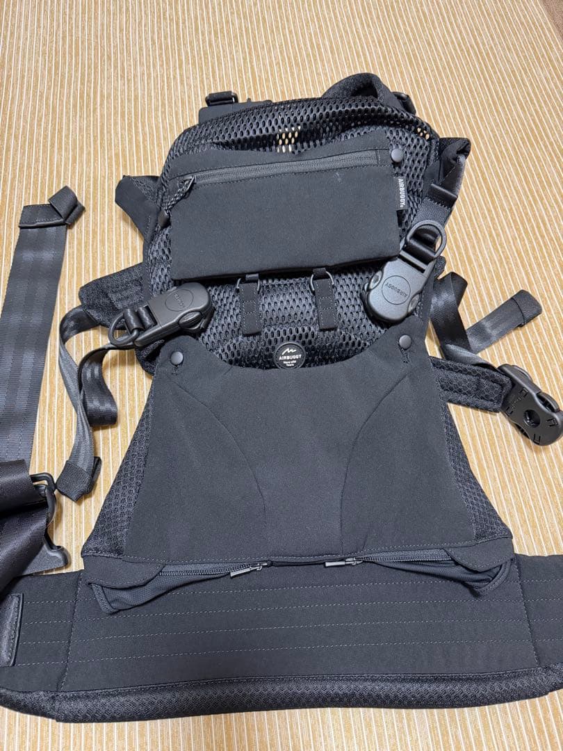 エアバギー ブラック 抱っこ紐 メッシュ