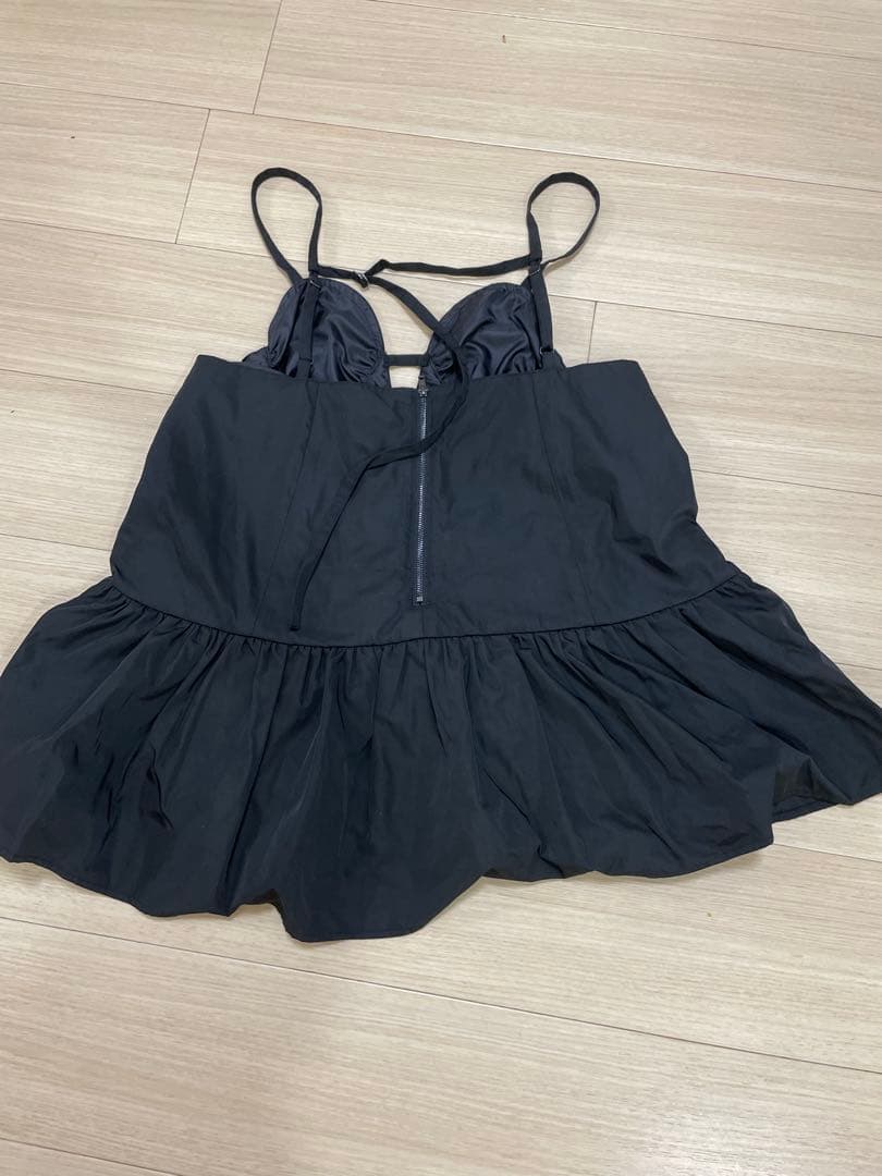 【新品】黒J1U by LA BELLE ETUDE Aラインビスチェチュニック