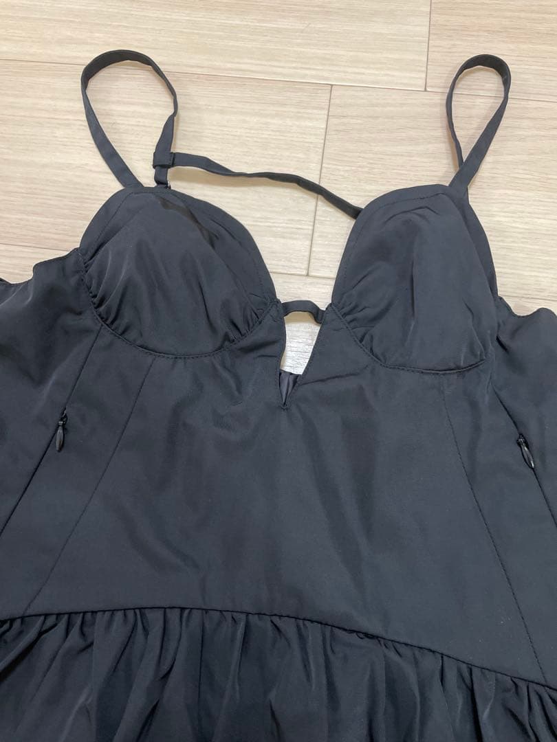 【新品】黒J1U by LA BELLE ETUDE Aラインビスチェチュニック