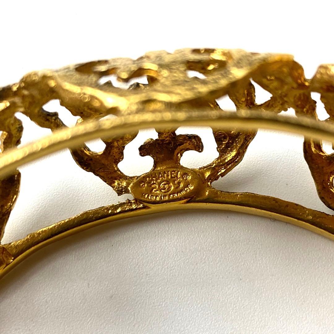 シャネル CHANEL ココマーク ビンテージ バングル ゴールド