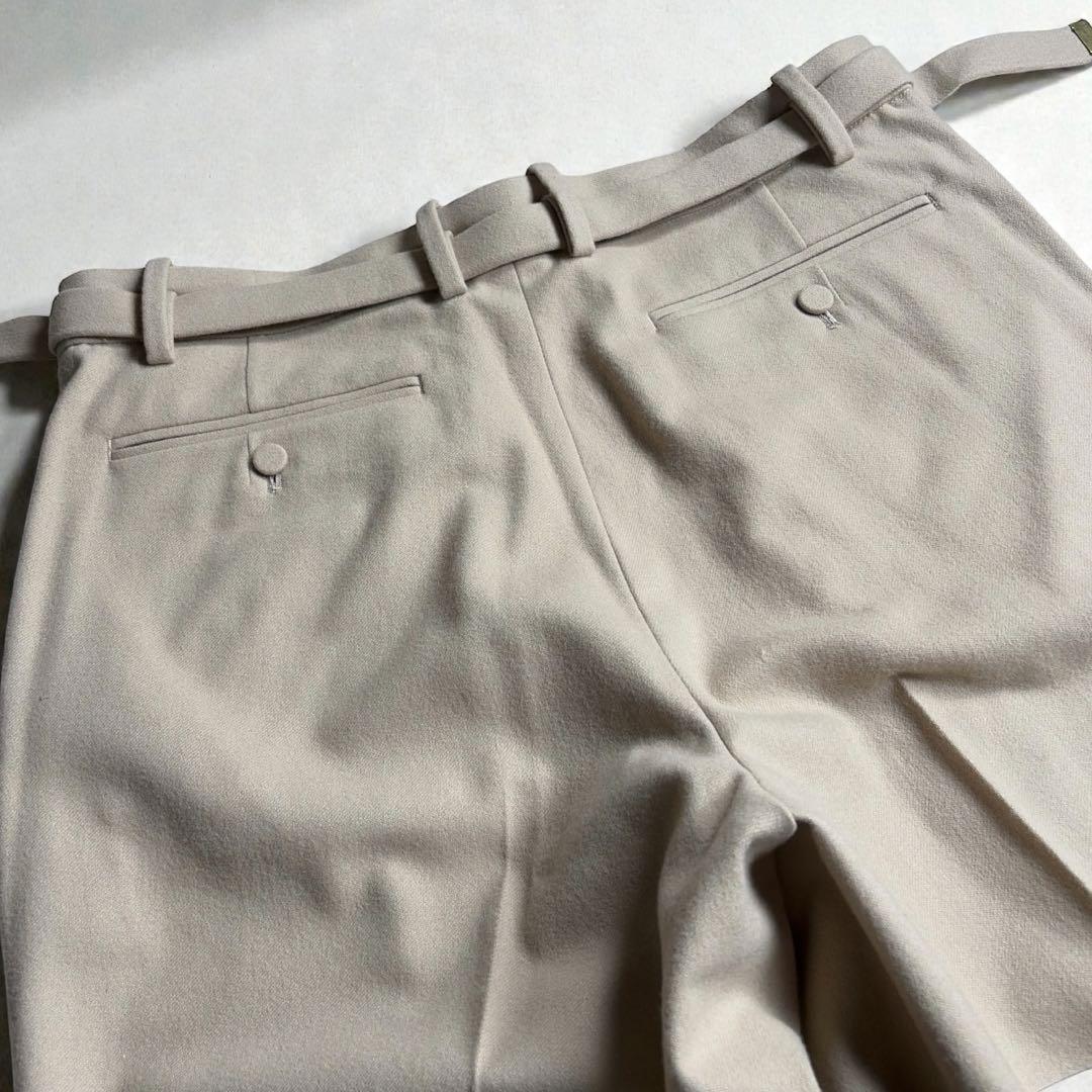 オーラリー ビーバーメルトンパンツ 4 キャメル ウール スラックス A7A