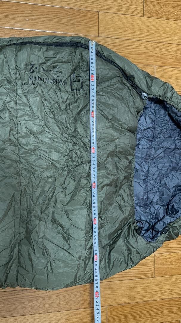 Qualz 冬用寝袋 -2℃ マミー型 オリーブ