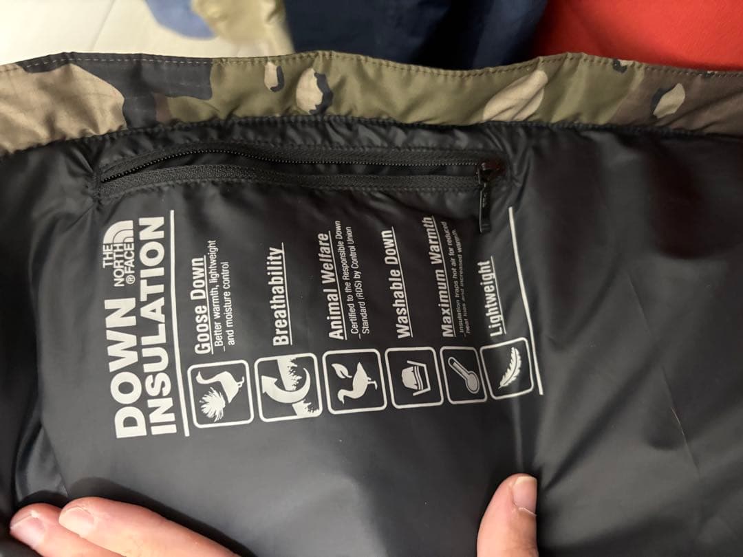 激レアTHE NORTH FACE 迷彩ダウンベスト　ヌプシ