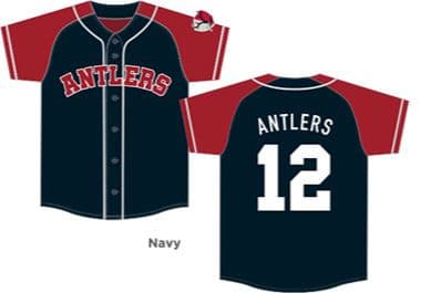 鹿島アントラーズ　ベースボールシャツ　XL　ネイビー