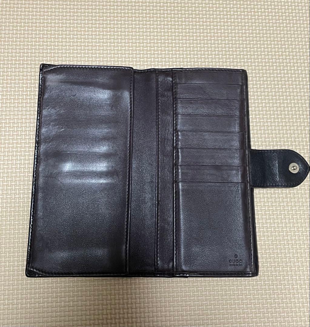 GUCCI グッチ 長財布 シマ ラブリーハート ハート GG ロゴ ブラック