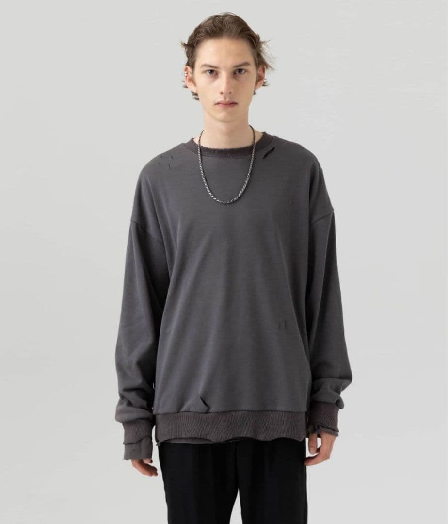 【MB】ハイエンドヴィンテージスウェット　M　ダメージ　加工