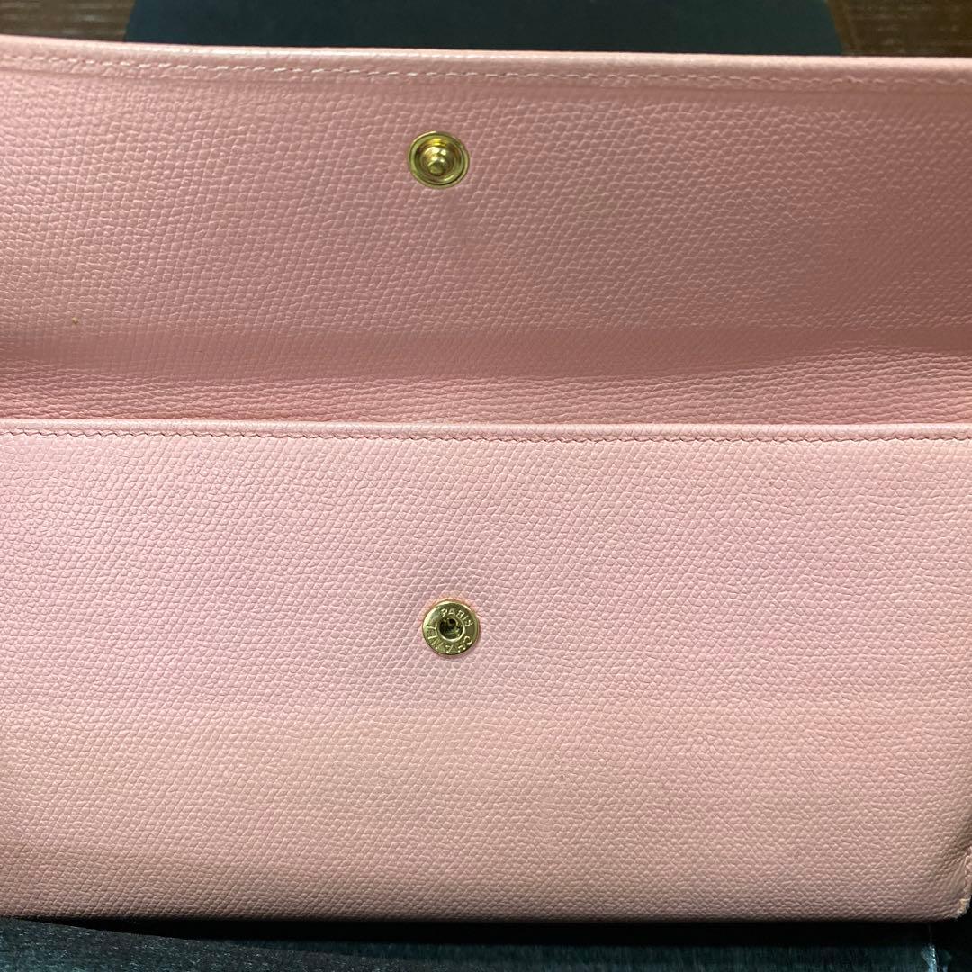 CHANEL ピンク レザー 長財布