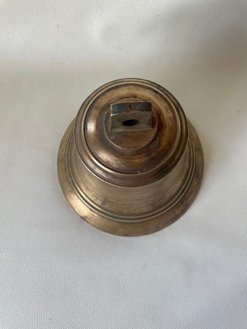 真鍮製 マリンベル 鐘 釣鐘 半鐘 大型サイズ 直径 20㎝ 中古品