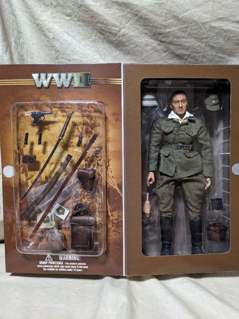 日本軍　陸軍　将校 軍服　ミリタリーフィギュア　中川三郎 中古　パーツ有り