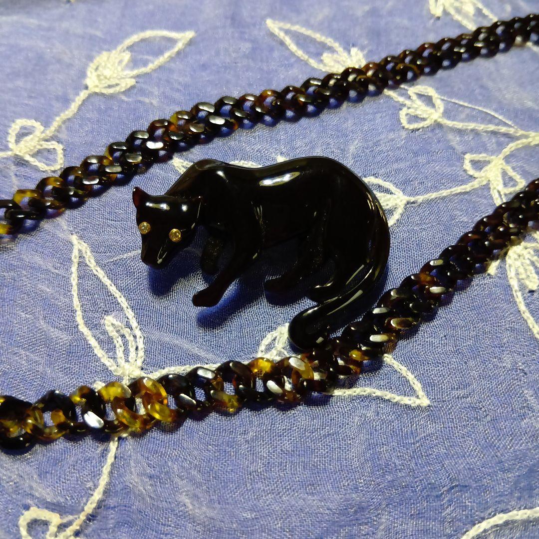 鼈甲ヒョウデザインネックレス