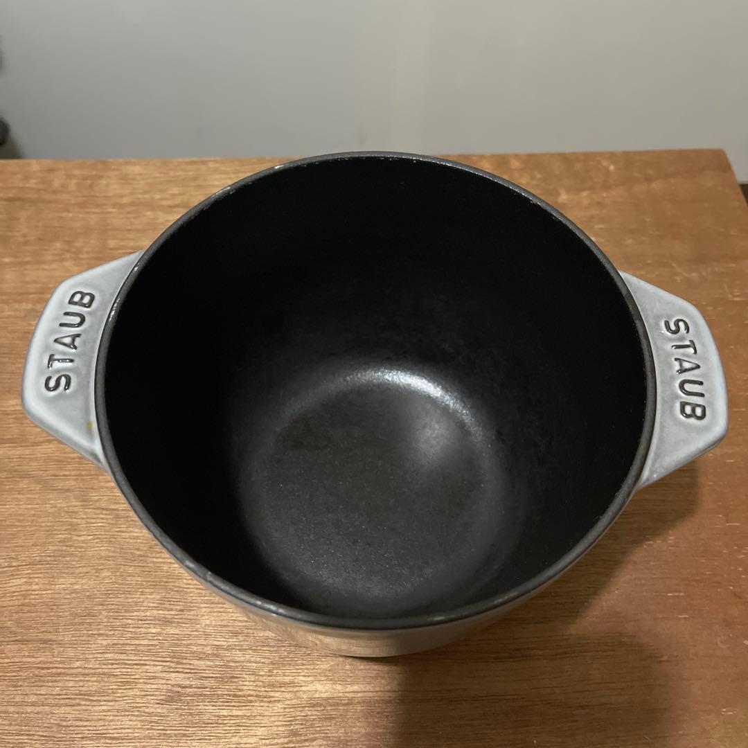 ラ ココット de GOHAN グレー M 16cm