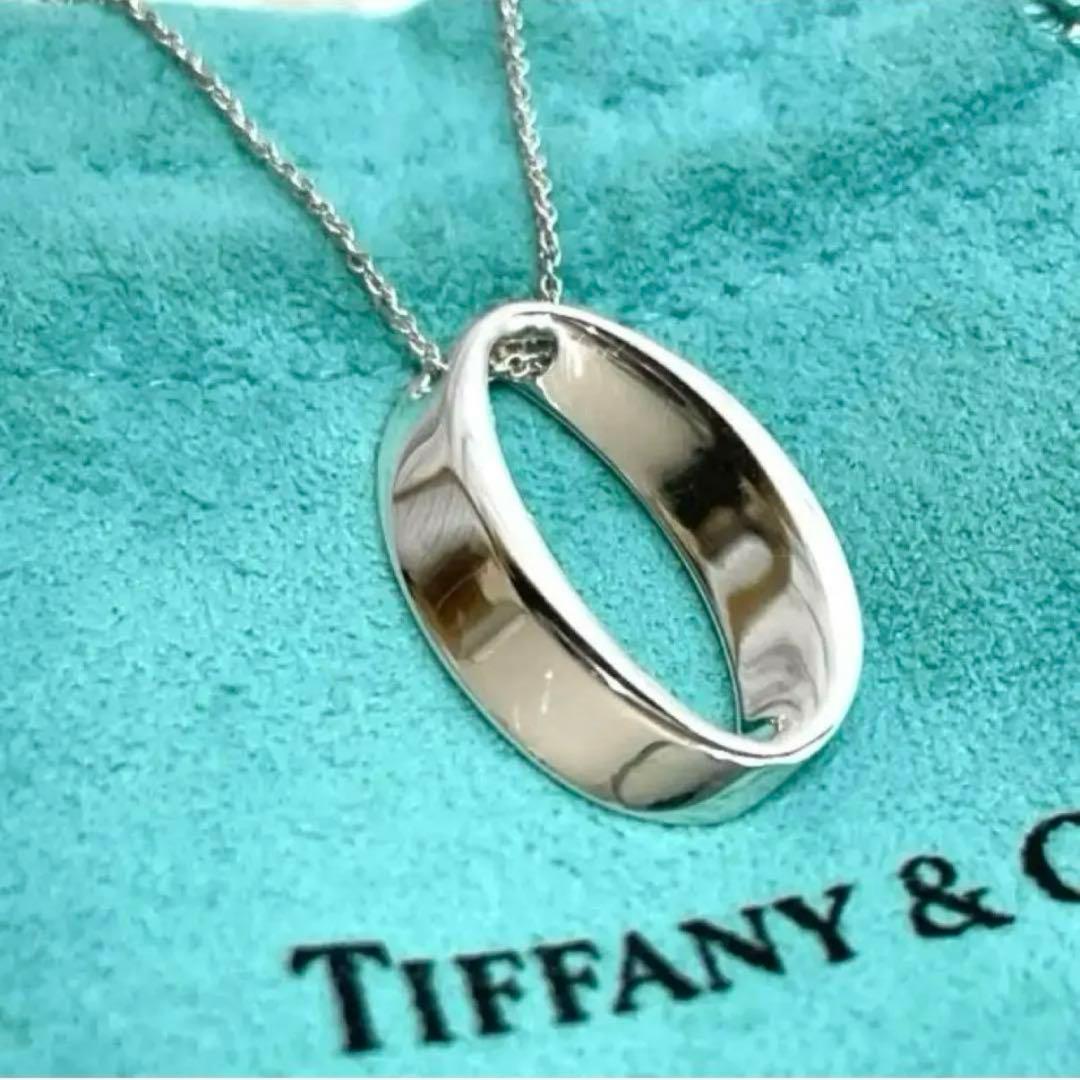 【極美品】ティファニー　オープンサークルネックレス　希少　925