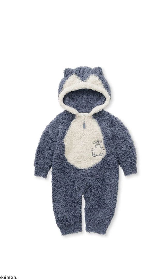 【ジェラートピケ ベビー】ポケモンスリープ　カビゴンロンパース