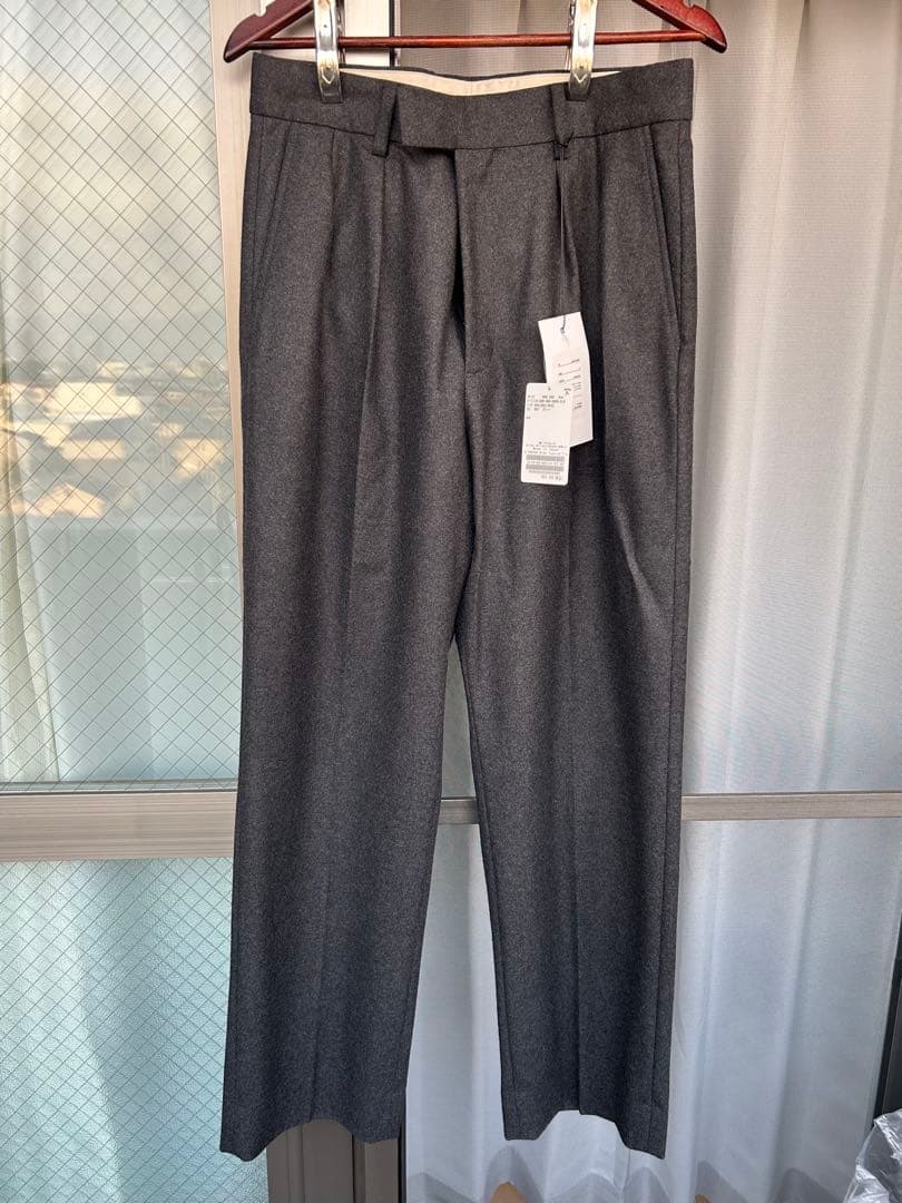 A.PRESSE 23awウールカシミヤ スラックス チャコール サイズ2