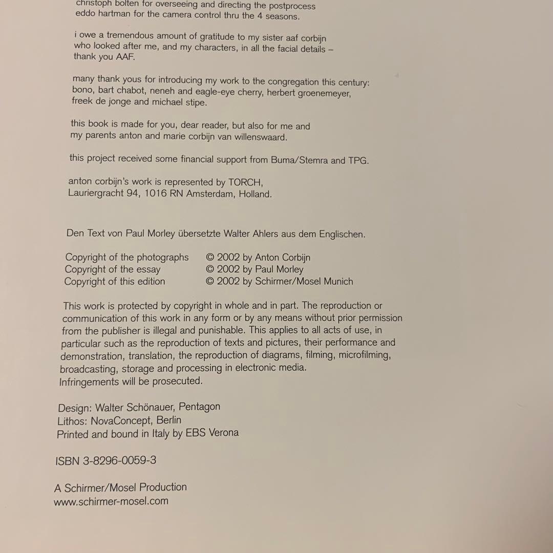 ★ANTON CORBIJN写真集アントン・コービンa somebody