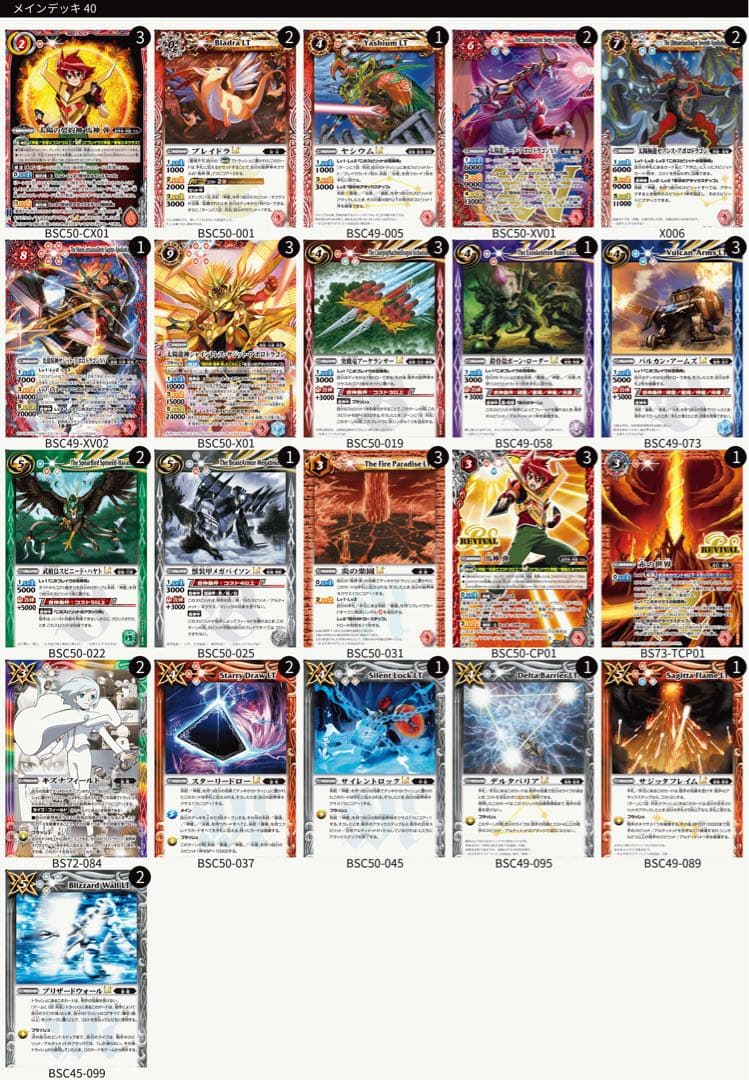 バトスピ 赤神星 デッキ 太陽の契約神馬神弾