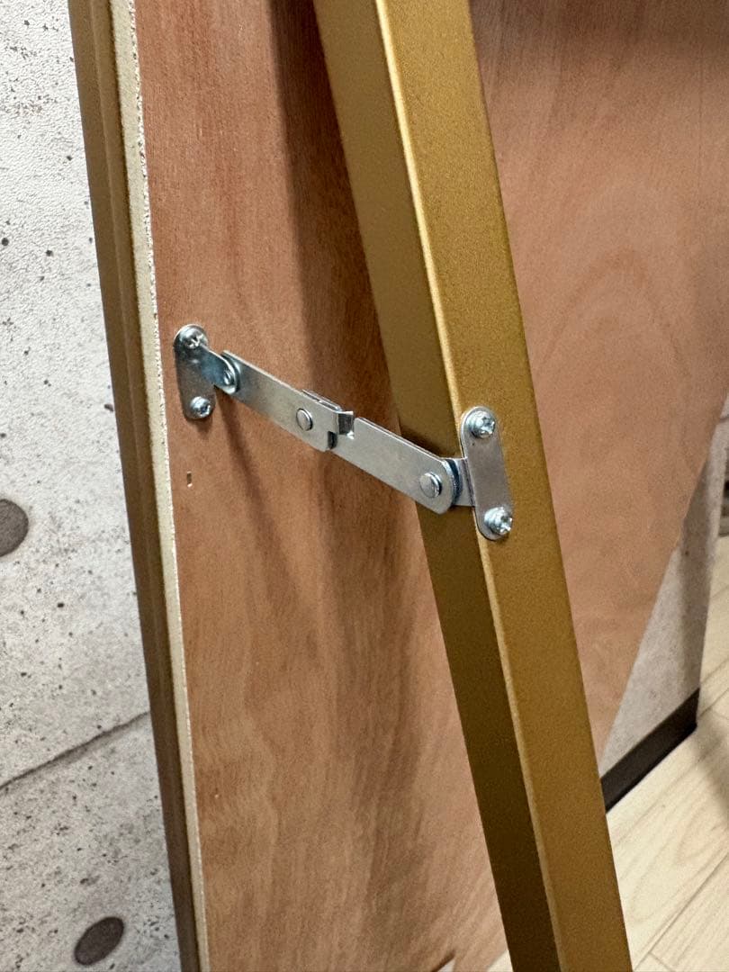 【美品】アンティーク　天然木枠の全身スタンドミラー