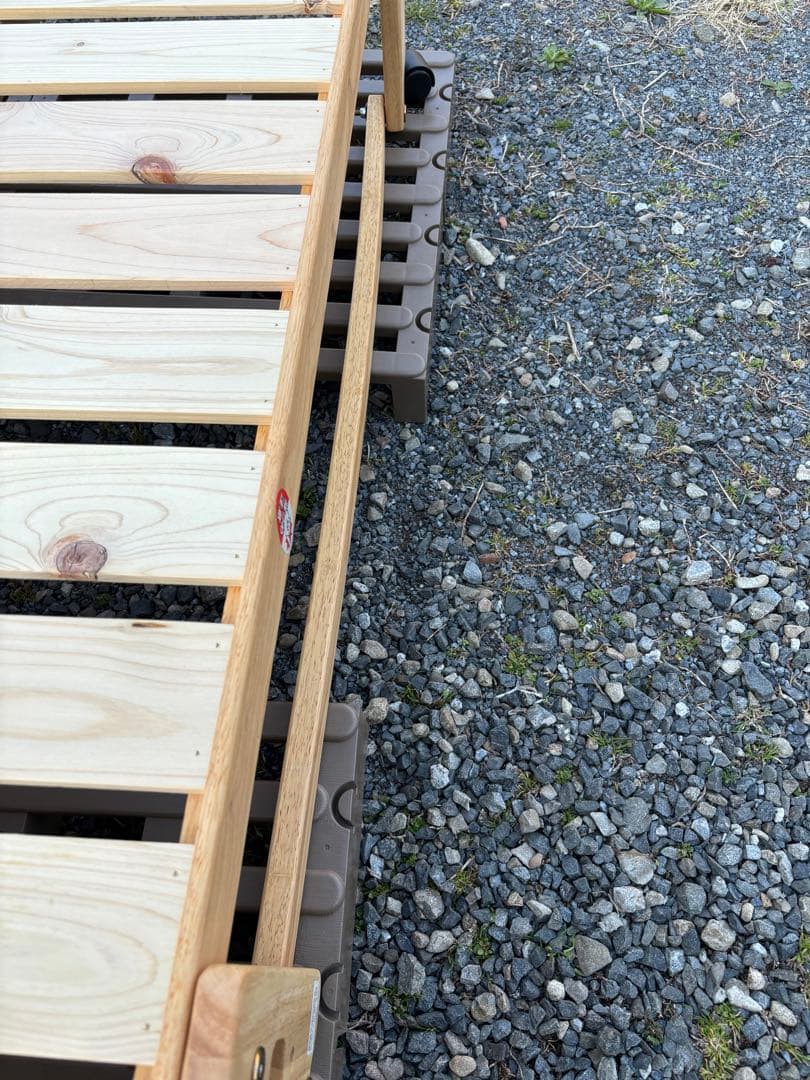 中居木工　木製 折りたたみベッド シングルサイズ　2019年製