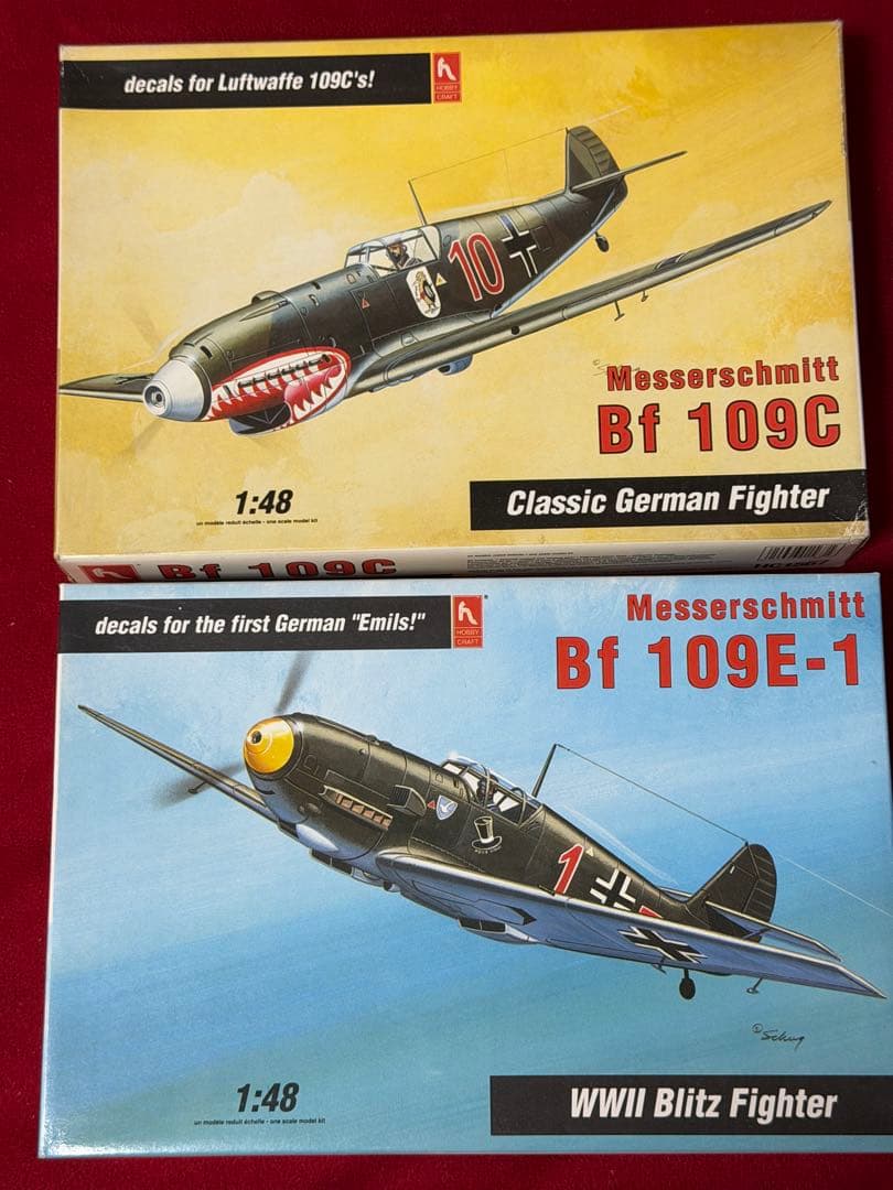 1/48フジミ、ホビークラフト、エデュアルド Bf 109シリーズ 全8個セット