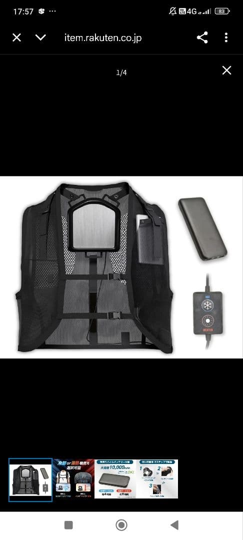 2025年　LINKS　OF　JAPAN冷却、温熱ベスト２着セット フリーサイズ