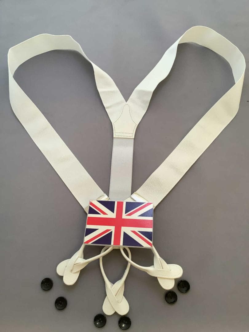 サスペンダー英国製アルバートサーストン6ボタン留上級バラシャWTSL B156