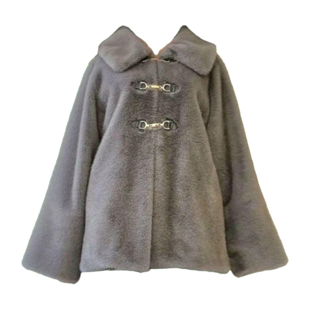 ビットフェイクファーミドルコート♡0225100001