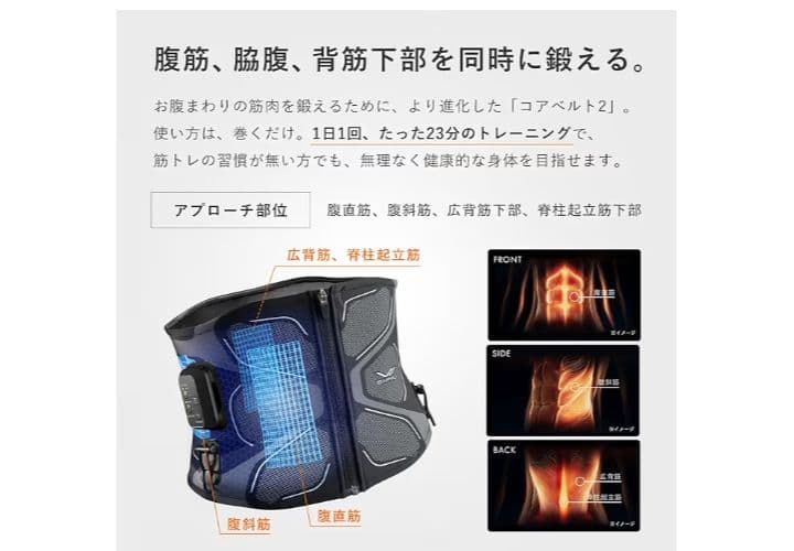 【美品】SIXPADコアベルト2　最新モデル Sサイズ