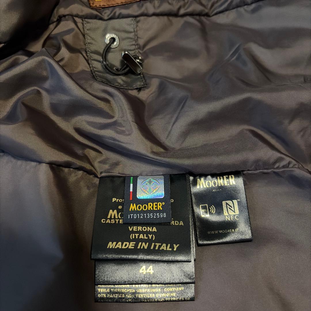 ムーレーダウンコート　伊勢丹限定　［KURO］クロ　ブラウン　サイズ44