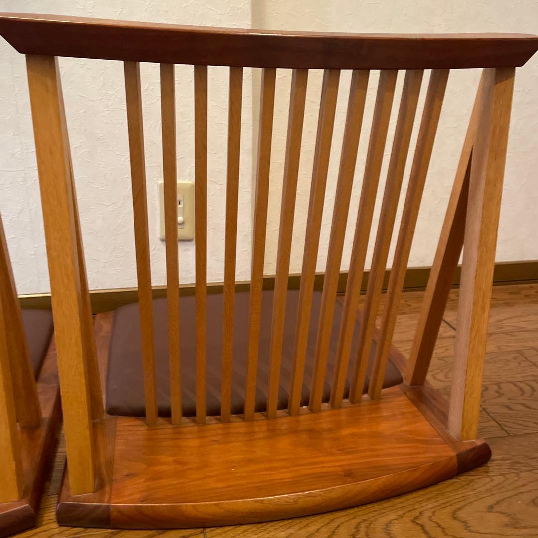 座椅子　木製　高級　2セット