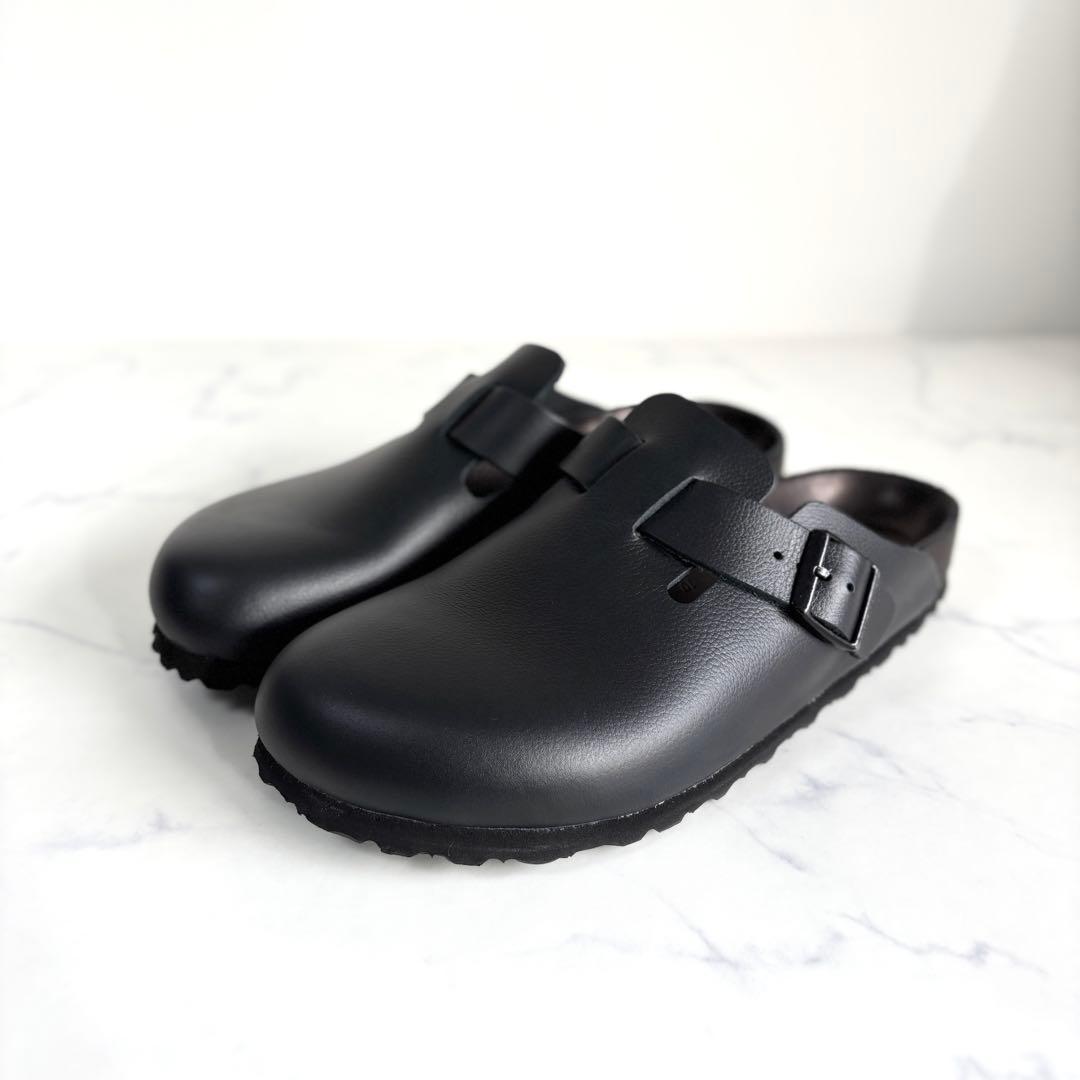 極美品 ビルケンシュトック 41 エクスクイジット ボストン レザー ブラック