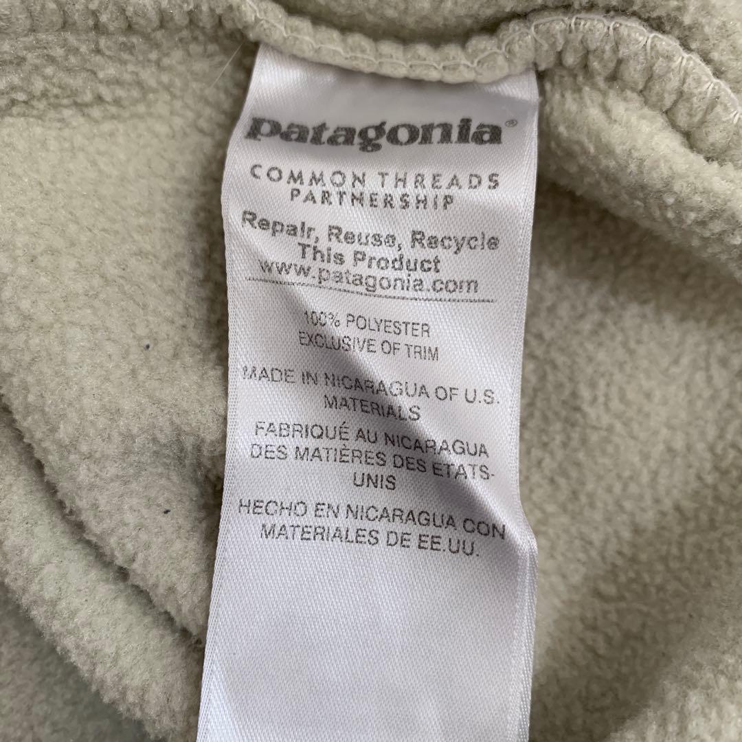 パタゴニア　シンチラ スナップT フリース　ベージュ　オフホワイト