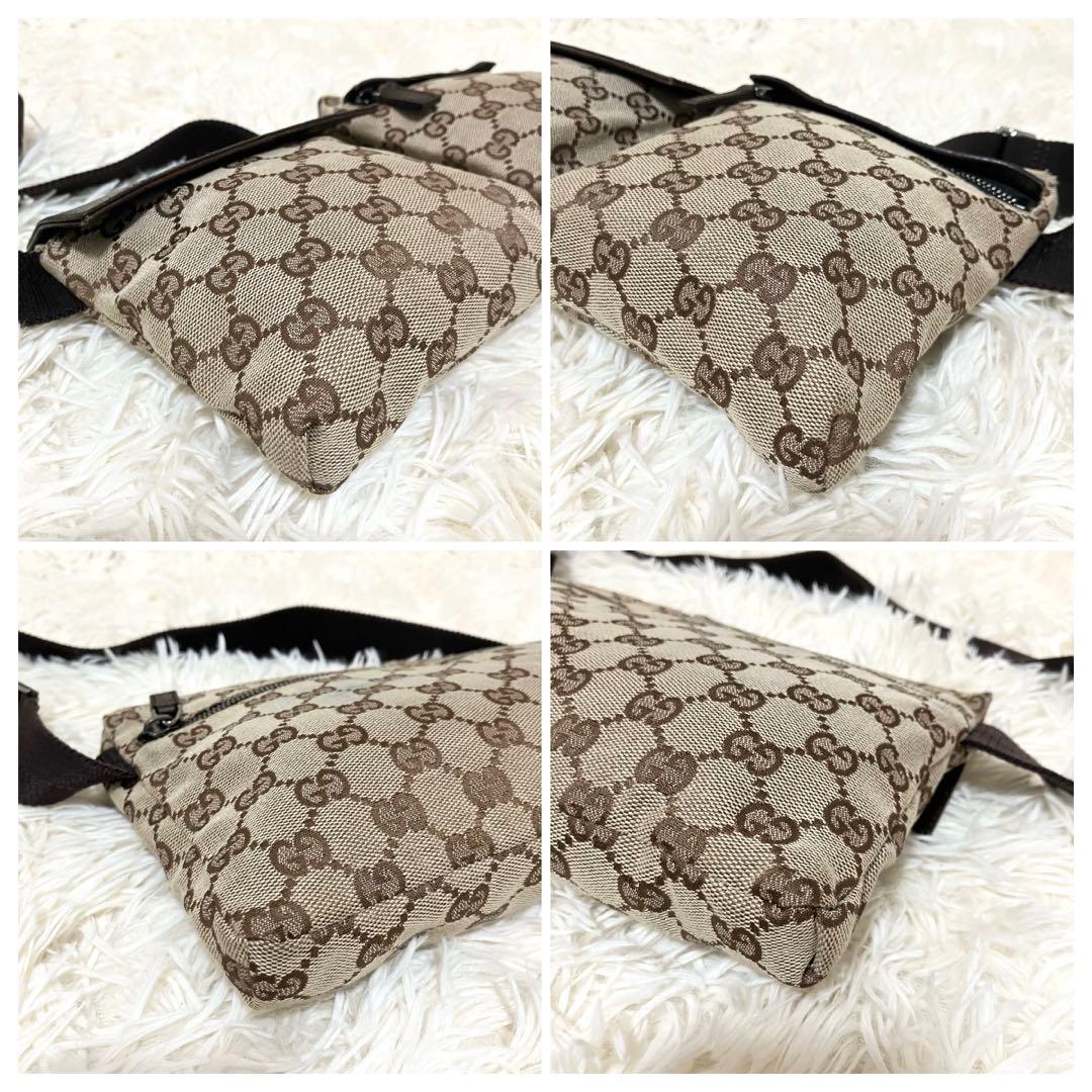 【美品】GUCCI＊ウエストバッグ GGキャンバス クロスボディ
