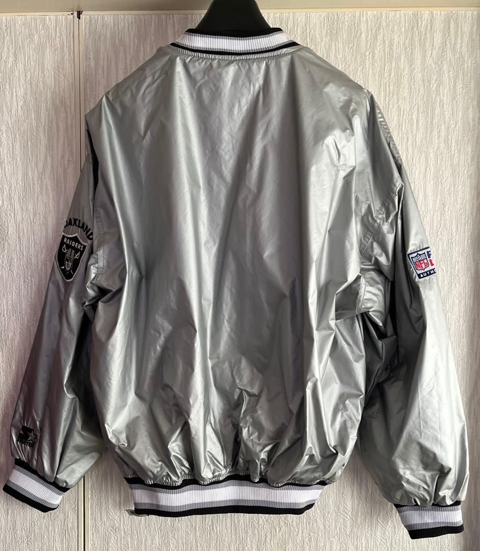 お値下げ☆ヴィンテージ　スターター　NFL レイダース　刺繍ナイロンジャケット