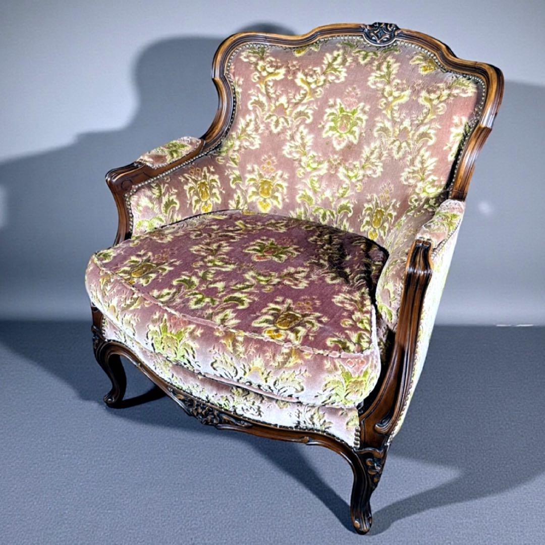 HR385 カリモク DOMANI ルイ15世 ロココ調　猫足 シングル