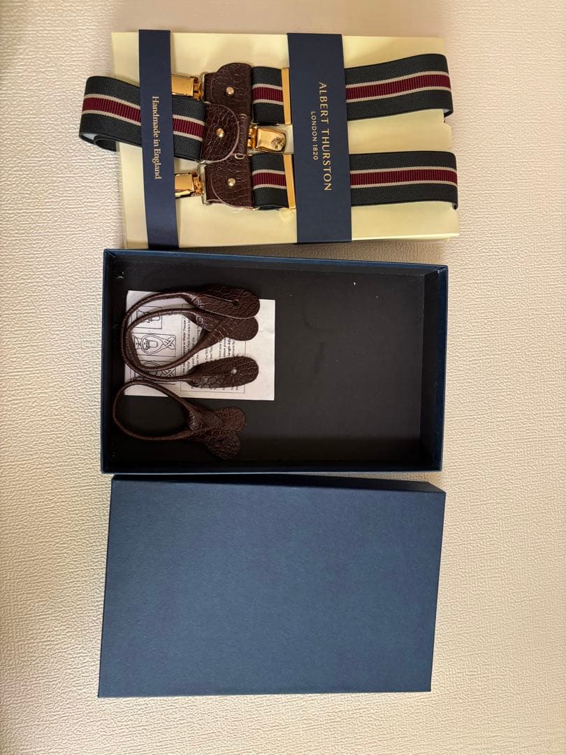 k*様  THURSTON ストライプサスペンダー