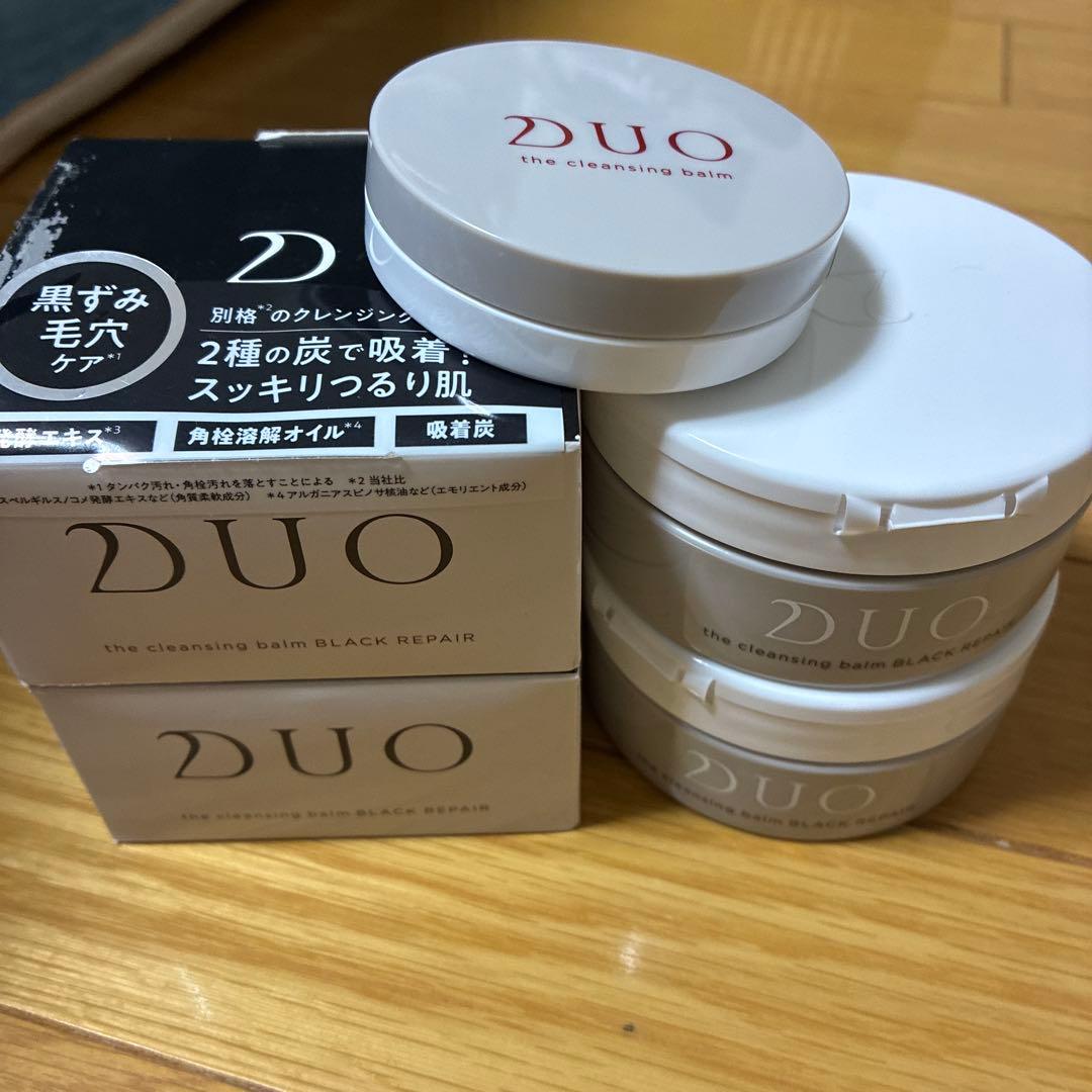 DUO ザクレンジングバームBLACK 4個、赤20g1個、未使用