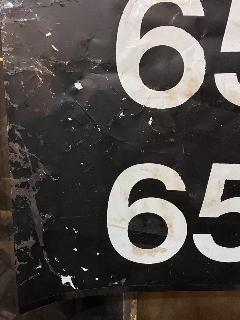 ◆Vintage◆バスロールサイン132×77.5cm シカゴ　CATバス路線