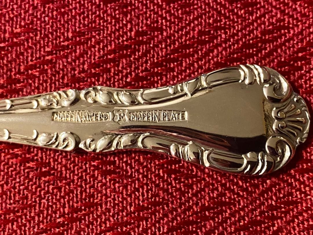 【英国王室御用達☆極美品】Mappin&Webb スープスプーン６本 収納箱付！