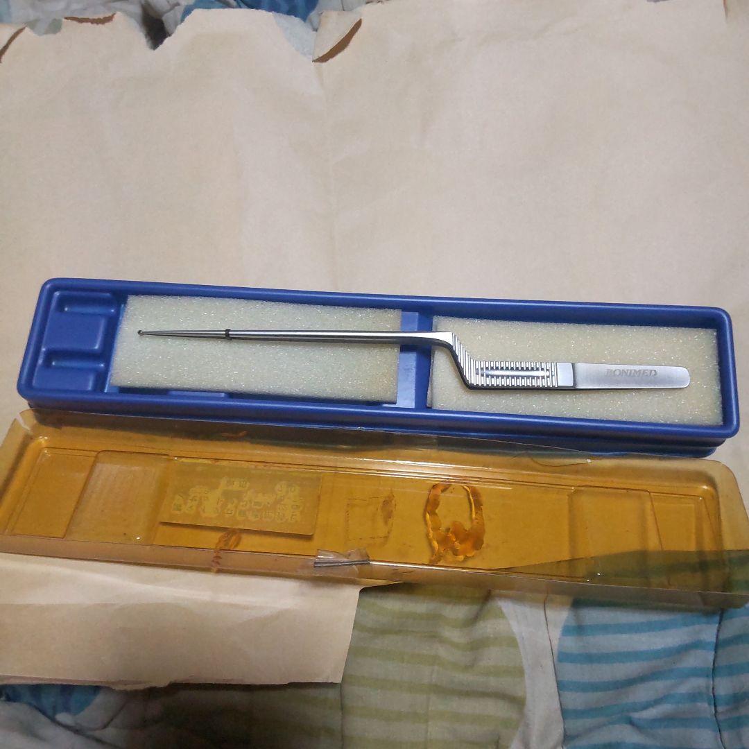 BONMED ステンレス製曲がり型ピンセット