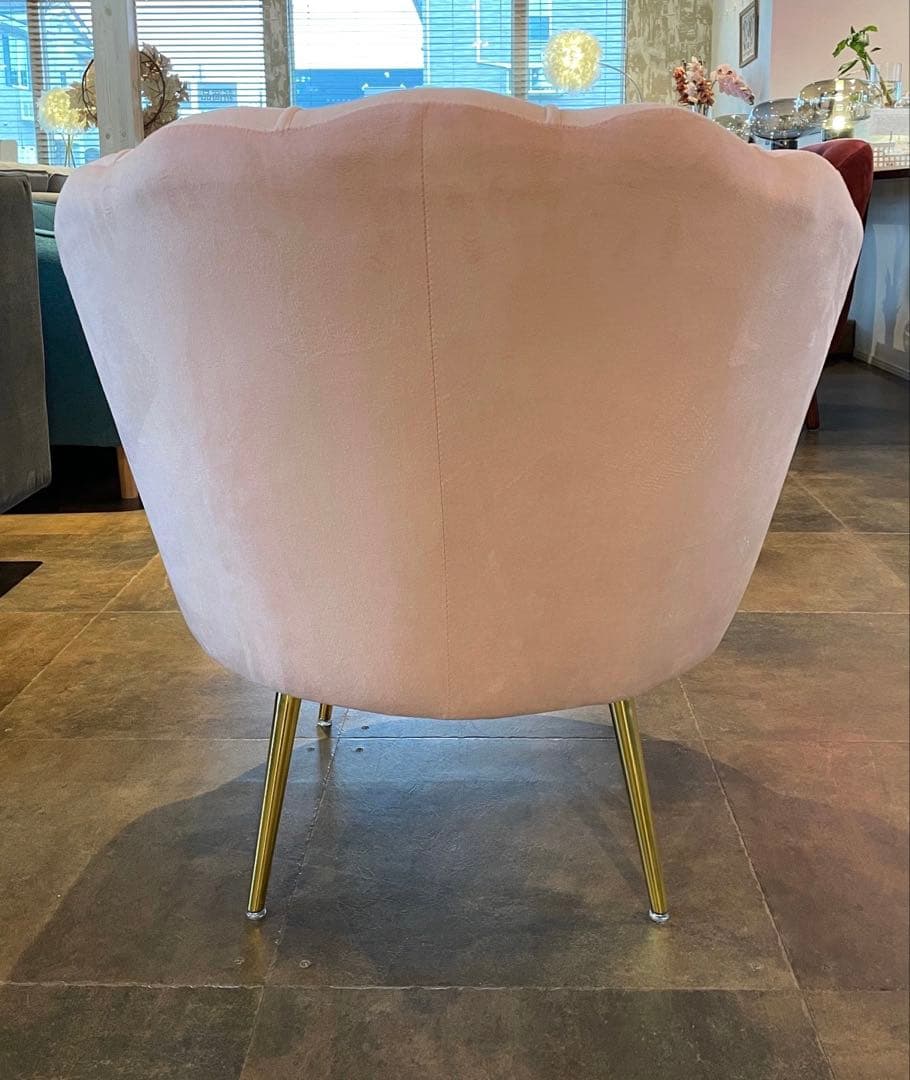 シェル型ソファー　ピンク展示品　送料込み