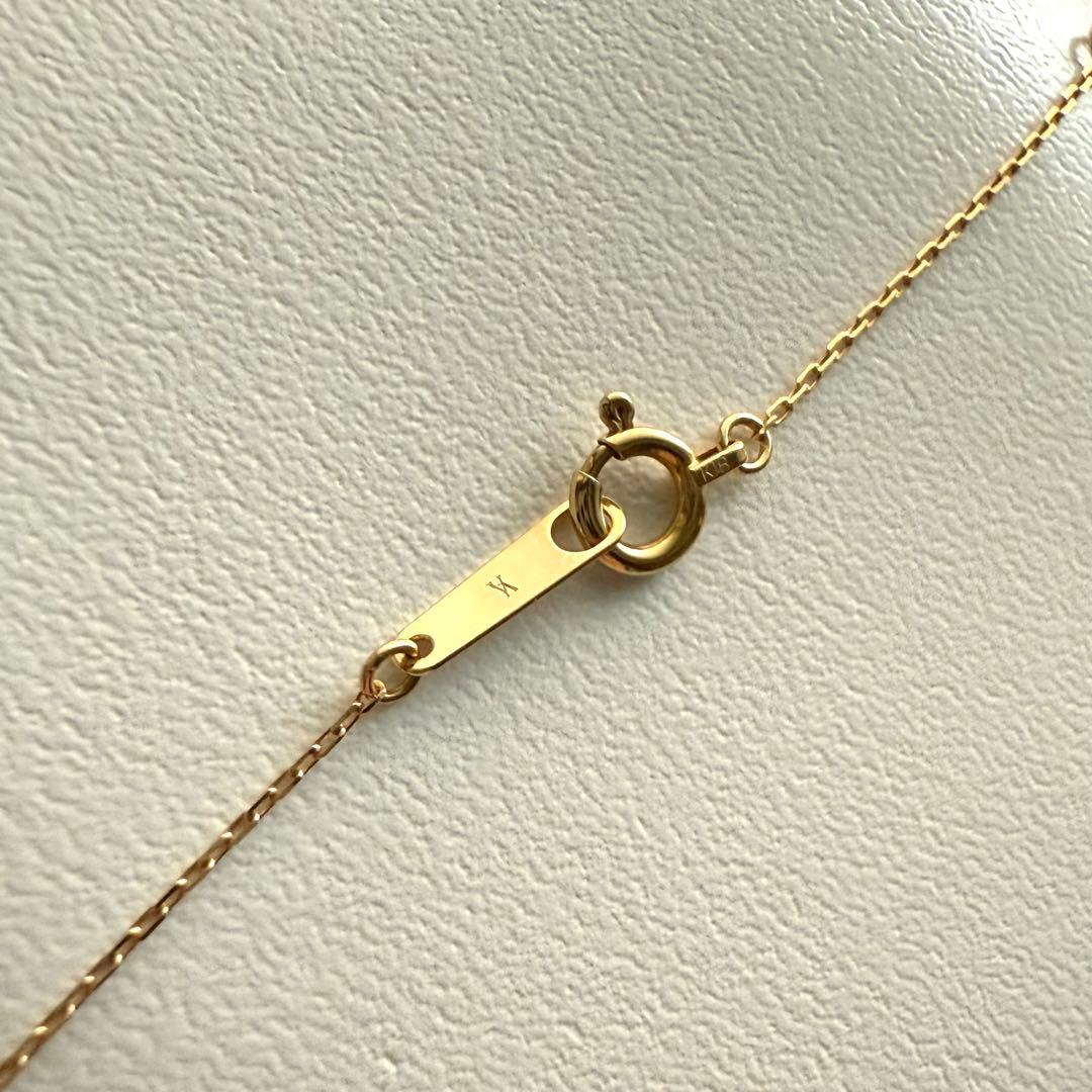 ヴァンドーム青山 K18 アコヤ パール ダイヤモンド ネックレス 三日月 真珠