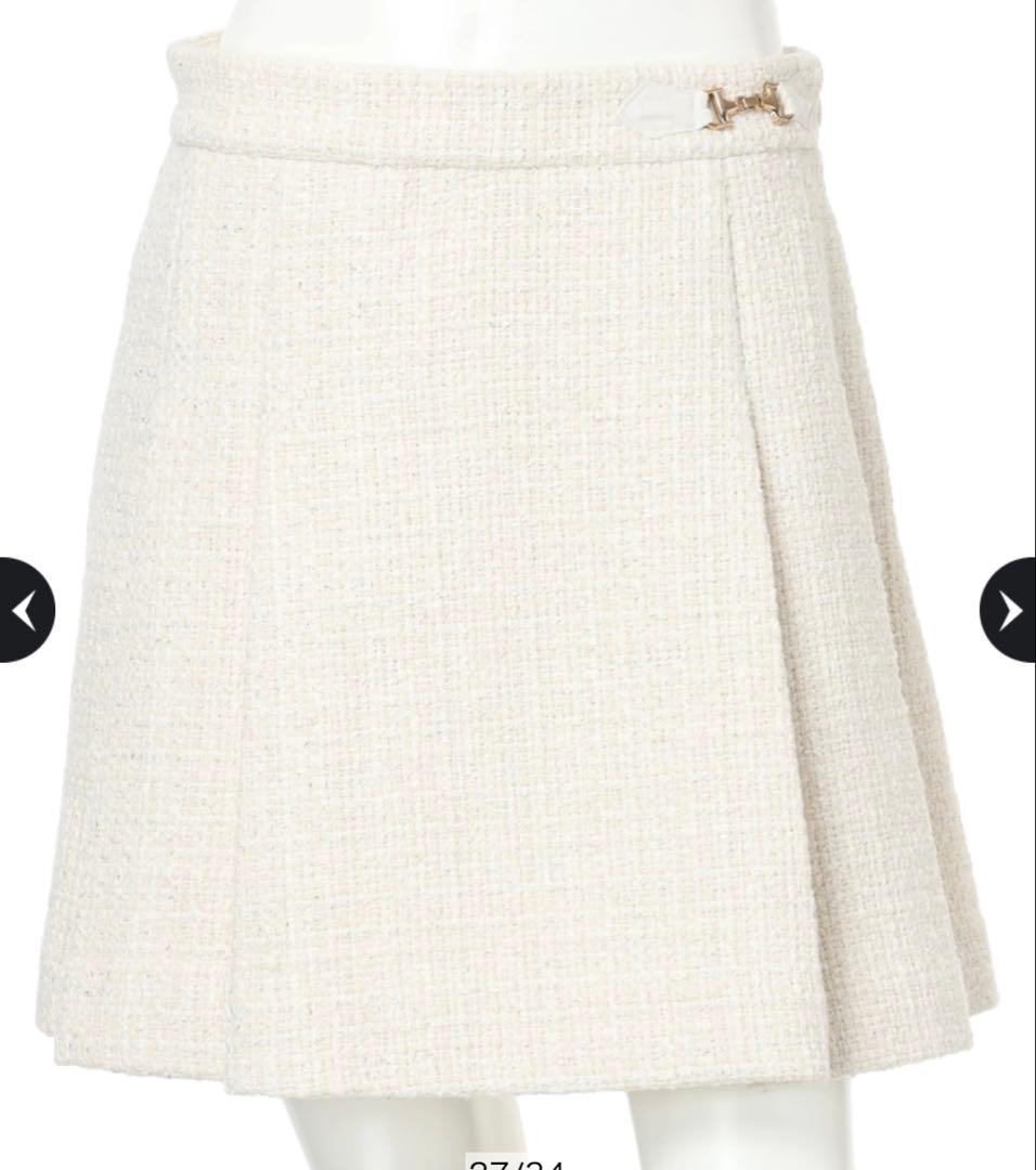 Rirandture ビット付ツイードミニスカート タグあり