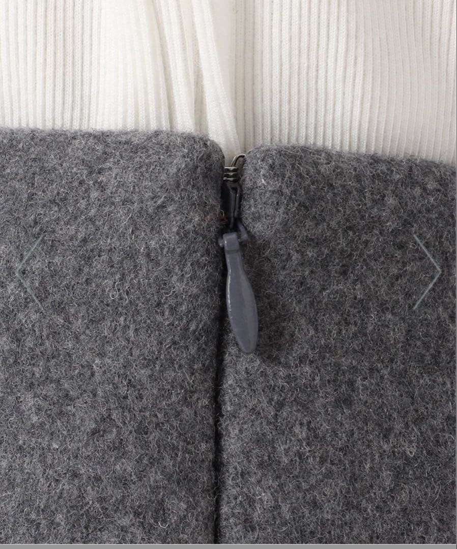 完売⭐︎Spick and SpanメルトンAラインミニスカート 黒36