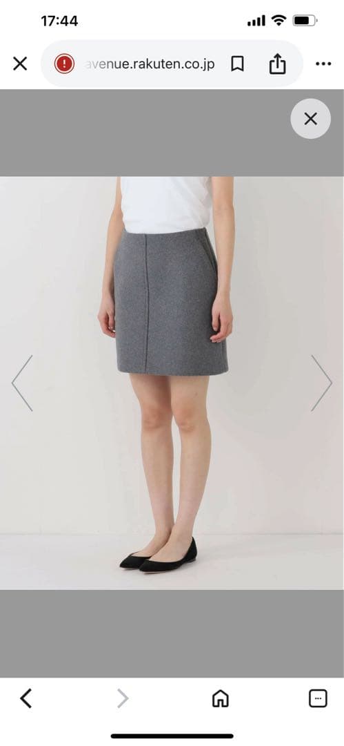 完売⭐︎Spick and SpanメルトンAラインミニスカート 黒36