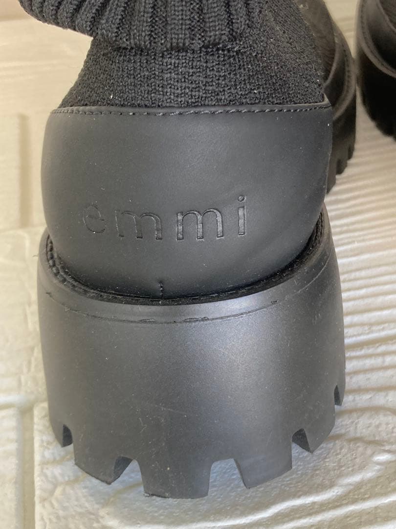 emmiニットブーツ ブラック　24㎝