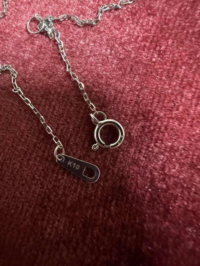 K10 青い石 ネックレス